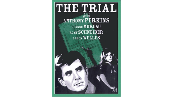 Promotional ad for "The Trial." (Rialto Pictures/Studiocanal)