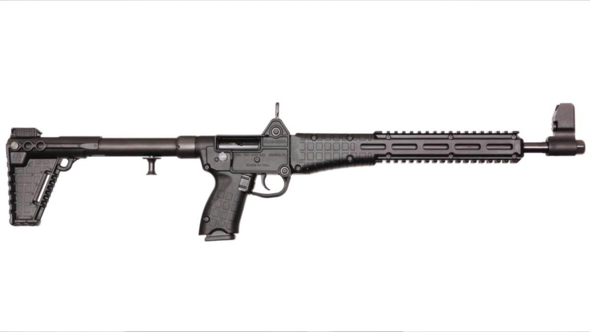 This still image shows a Kel Tec Sub 2000. (Courtesy of Brevard County Sheriff's Office)