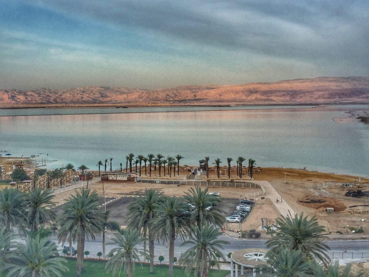 View of the Dead Sea from the hotel I stayed in. (Courtesy of Michelle Sutter)