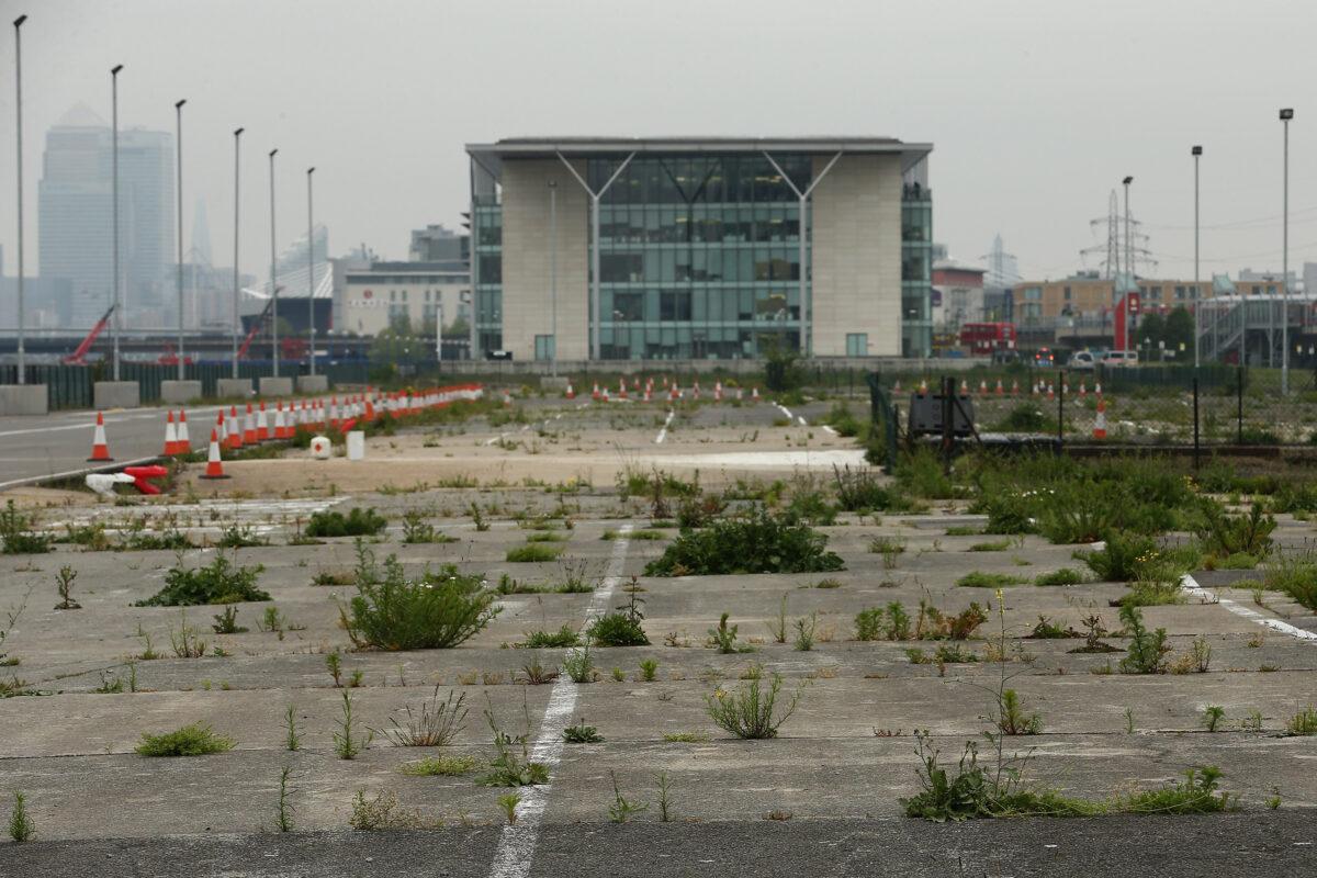 A general view of derelict land next to Royal Albert Dock in East London on May 29, 2013 in London, England. (Dan Kitwood/Getty Images)