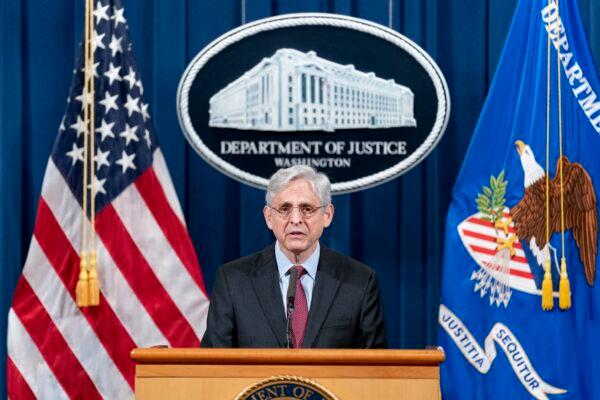 Attorney General Merrick Garland in Washington, on April 21, 2021. (Andrew Harnik/Pool/Getty Images)
