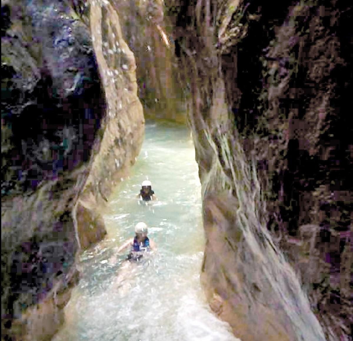 Swimming in caves is a popular activity at Puerto Plata in the Dominican Republic. (Courtesy of Iguana Mama)