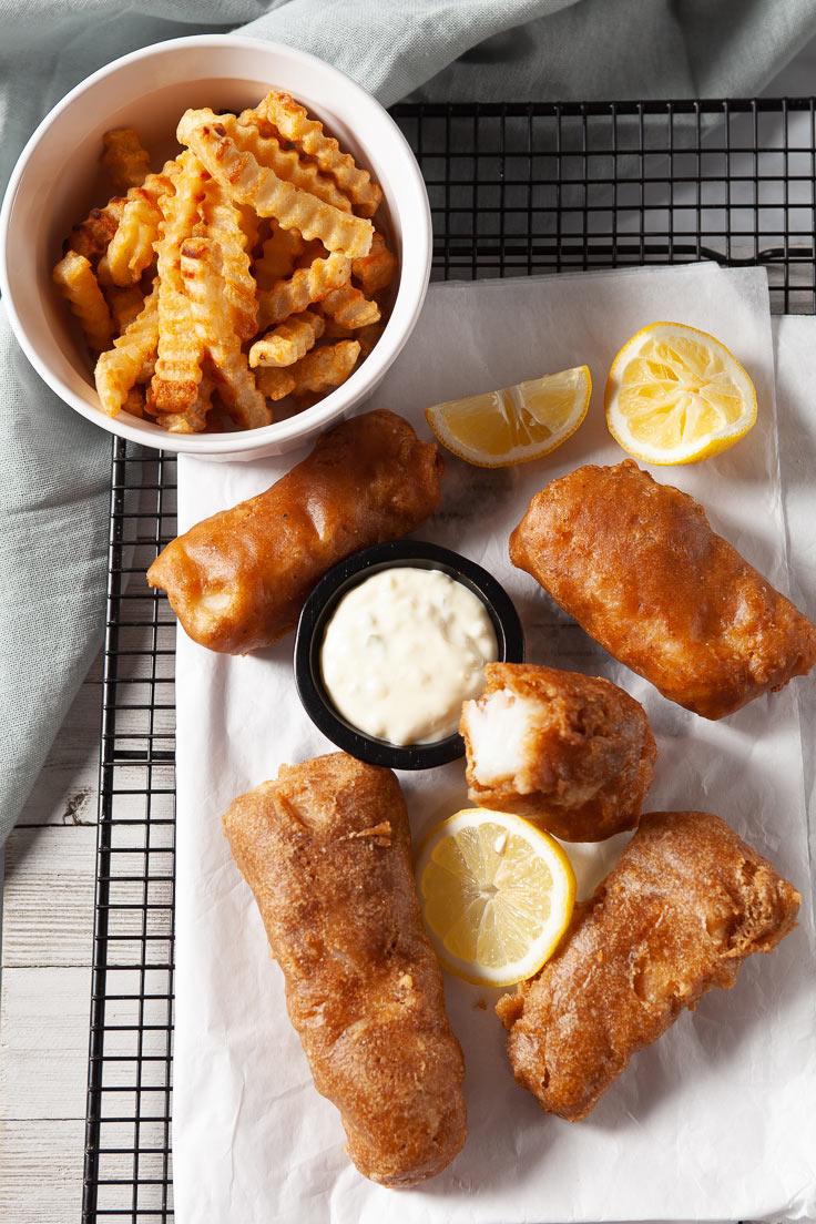 Make crispy fish and chips without a deep fryer. (Courtesy of Amy Dong)