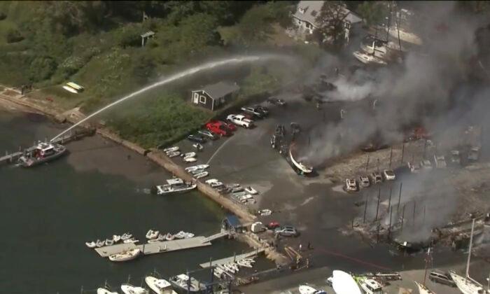 Massachusetts Marina Fire, Sparked by Gas Vapors, Accidental