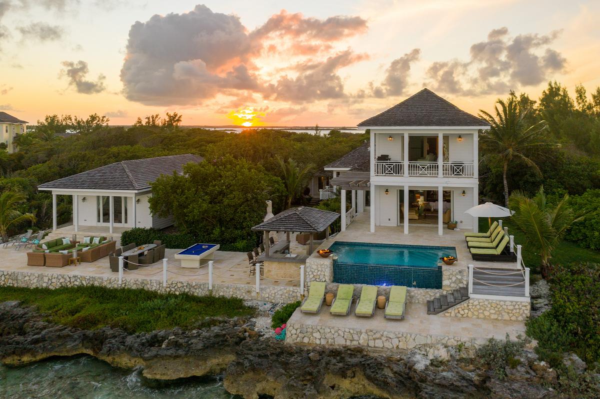 Breathtaking sunrises and sunsets over Crown Pigeon Island are glorious everyday occurrences. (Courtesy of Damianos Sotheby’s International Realty)