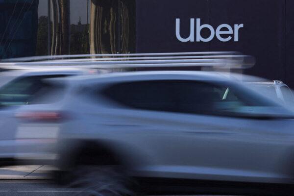 An Uber office in Redondo Beach, Calif., on March 16, 2022. (Mike Blake/Reuters)