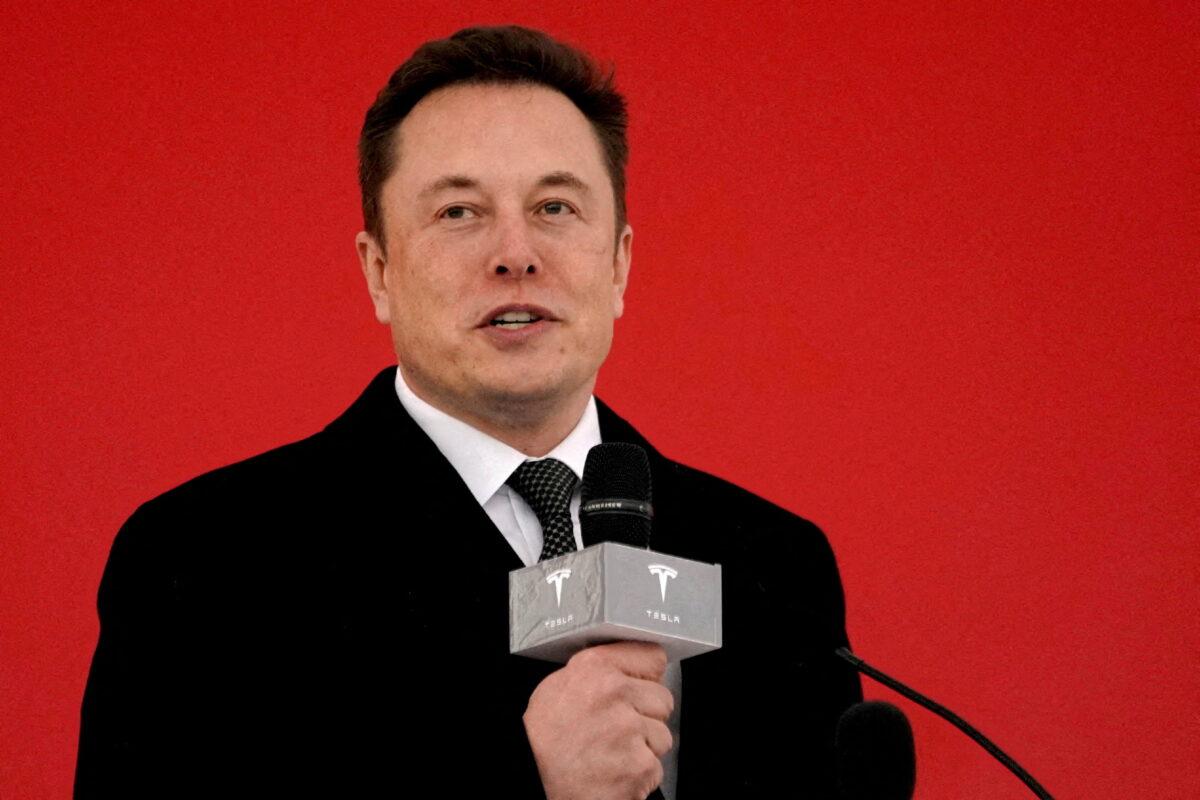 Tesla CEO Elon Musk in a file photo in 2019. REUTERS/Aly Song