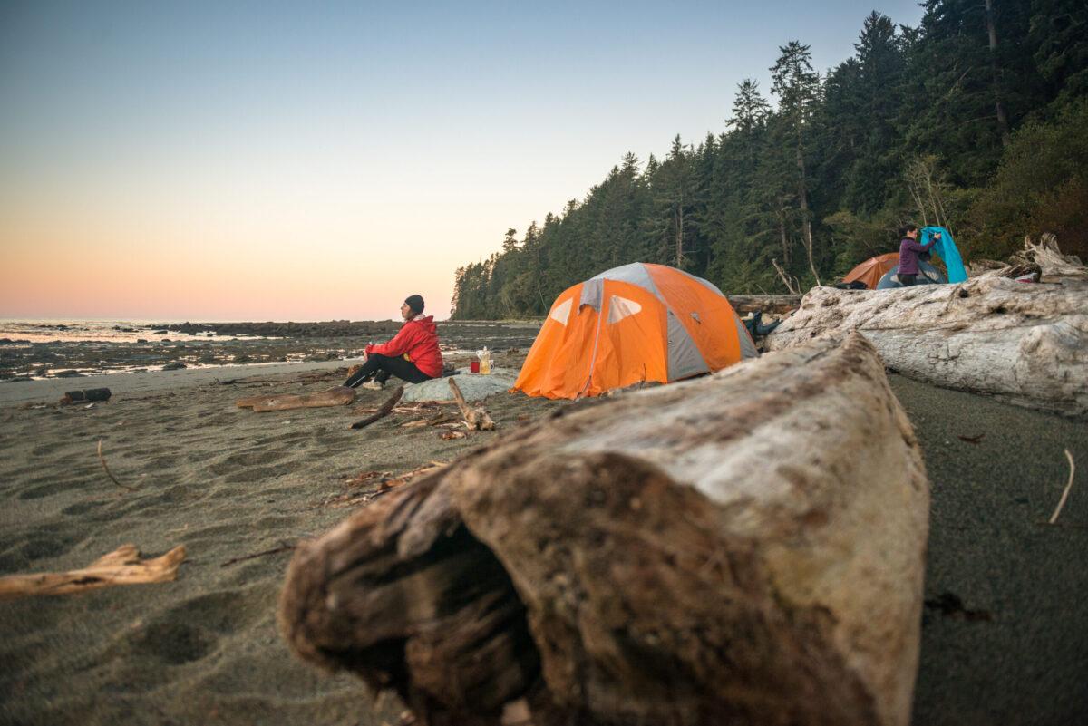 It doesn’t get much more epic than this – a waterfront campsite to yourselves on the West Coast Trail. Pacific Rim National Park Reserve. (Parks Canada / Scott Munn)