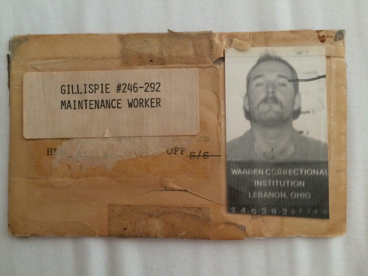 This ID tag is an artifact of Dean Gillispie's 20-year stint in prison for crimes he didn't commit. (Courtesy of Dean Gillispie)