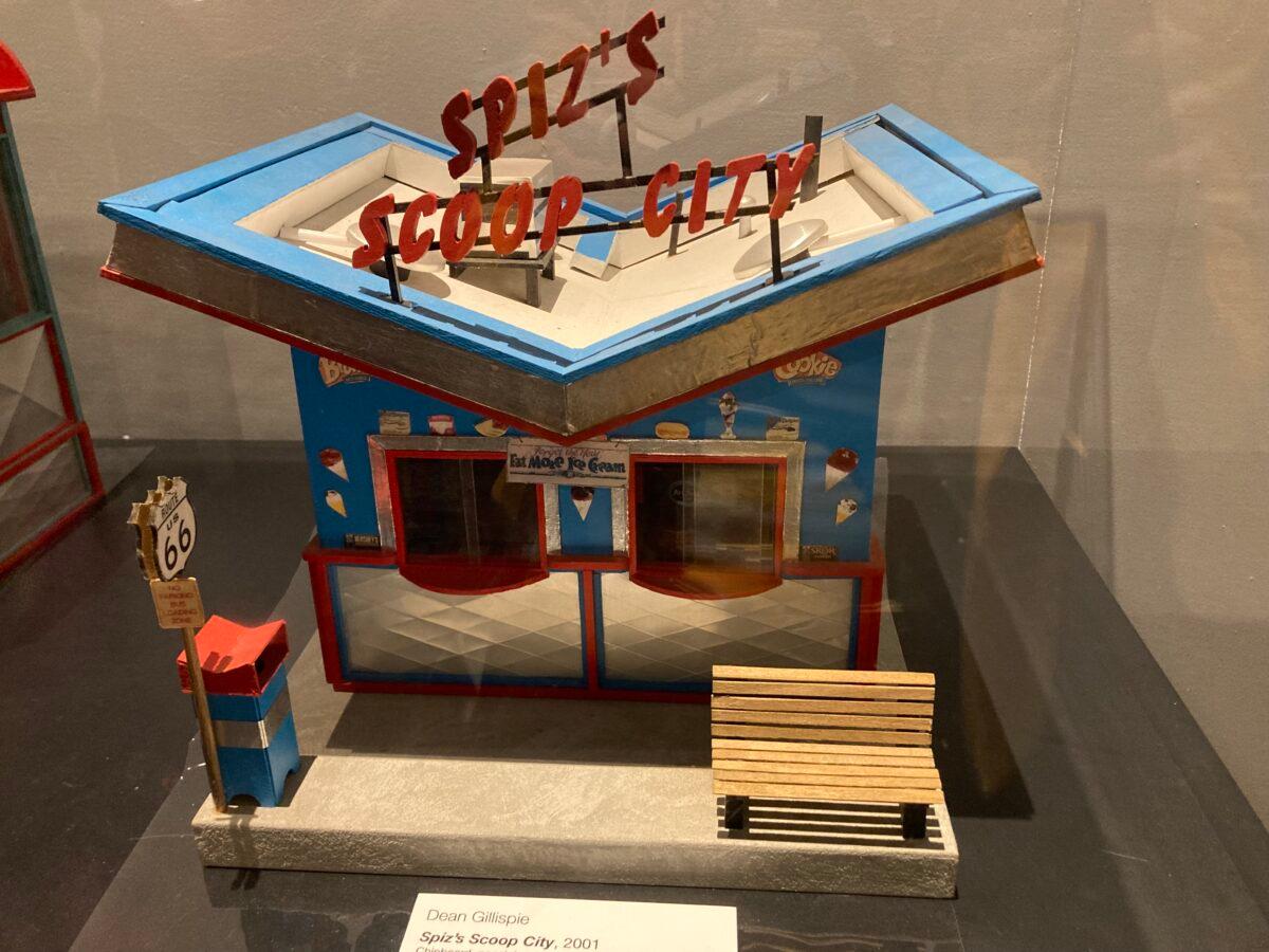 "Spiz's Scoop City" is a diorama created by Dean Gillispie in 2001, as photographed at the National Underground Railroad Freedom Center on July 28, 2022. (Janice Hisle/The Epoch Times)