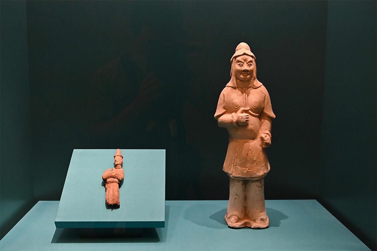 Warrior terracotta figurine, on Aug. 23, 2022. (Sung Pi-lung/The Epoch Times)