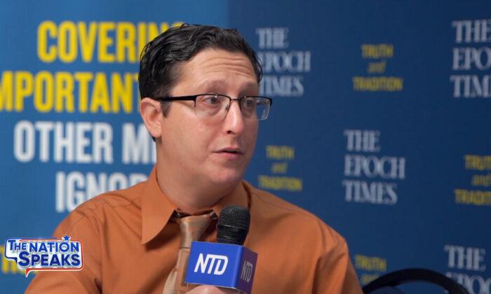 Richard Baris, director of Big Data Poll, in an interview with NTD. (The Nation Speaks/NTD)