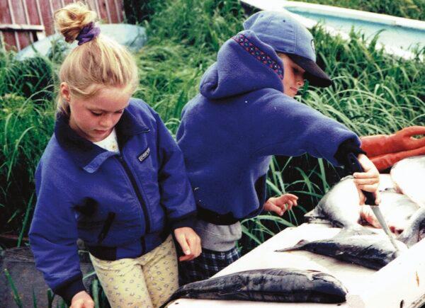 Neaton and Privat learned to process and cook fish at a young age. (Courtesy of Emma Teal Privat and Claire Neaton)