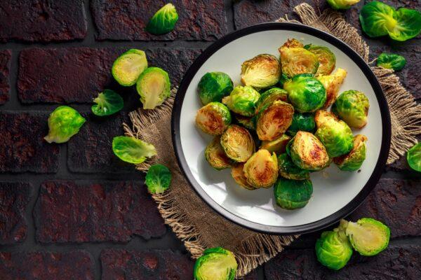 Homemade roasted Brussel sprouts with salt and pepper. (AdobeStock)