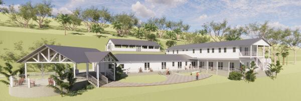 An architect’s rendering of Hands 4Life’s soon-to-be-renovated orphanage, repurposed into an intergenerational home in Honduras. (Courtesy of Hands 4Life)