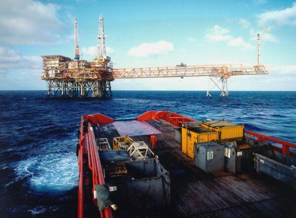 Woodside's Cossack Pioneer oil production facility off the northwest coast of Australia. (AFP via Getty Images)
