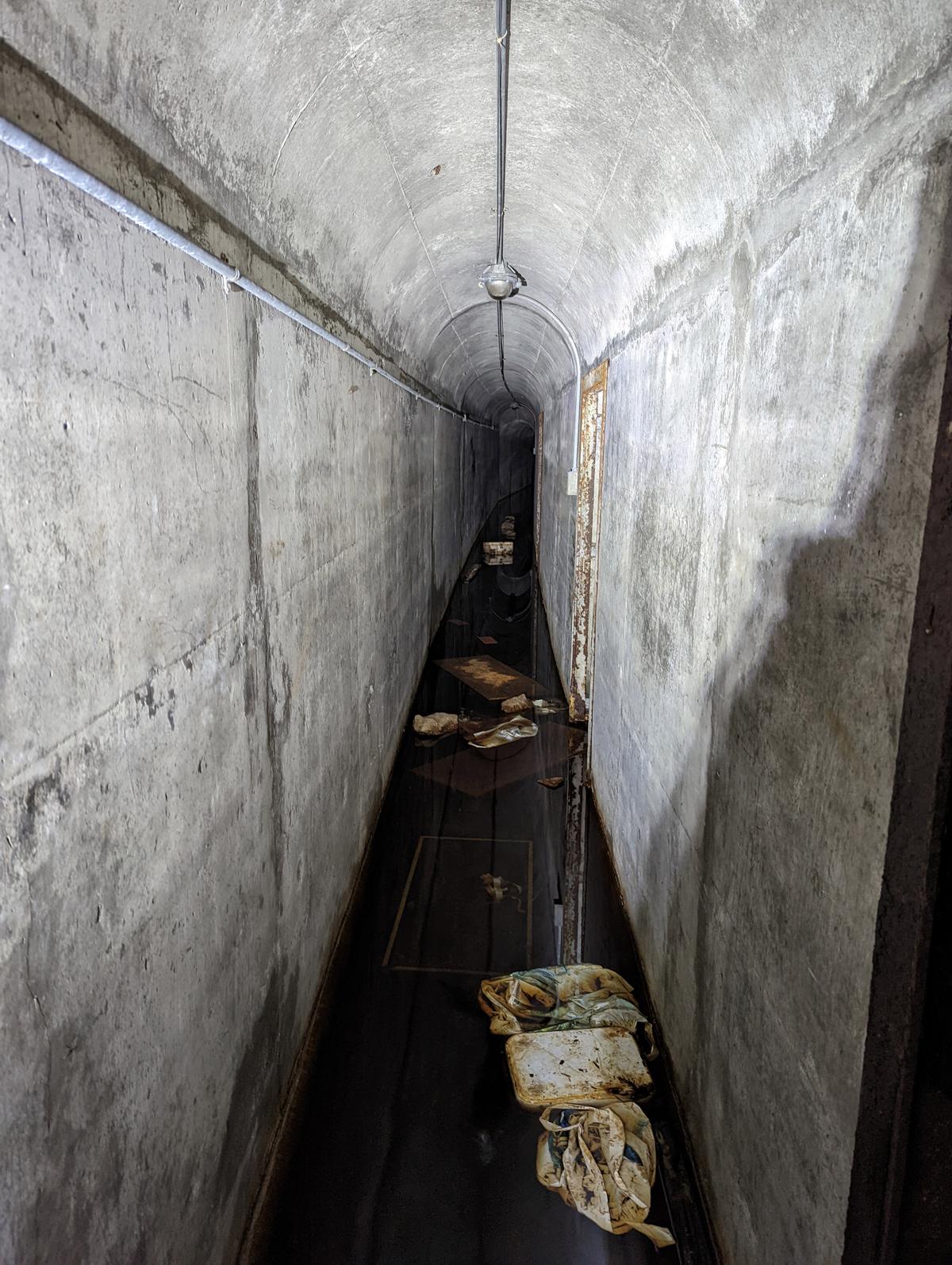 A passage inside the abandoned WWII archive store. (Courtesy of Caters News)
