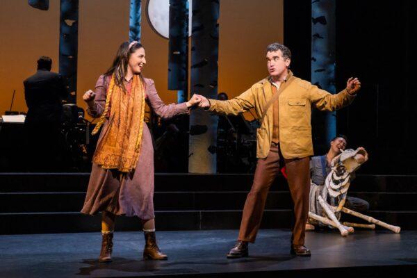 Sara Bareilles as the Baker’s Wife and Brian d'Arcy James as the Baker in “Into the Woods.” (Matthew Murphy and Evan Zimmerman)