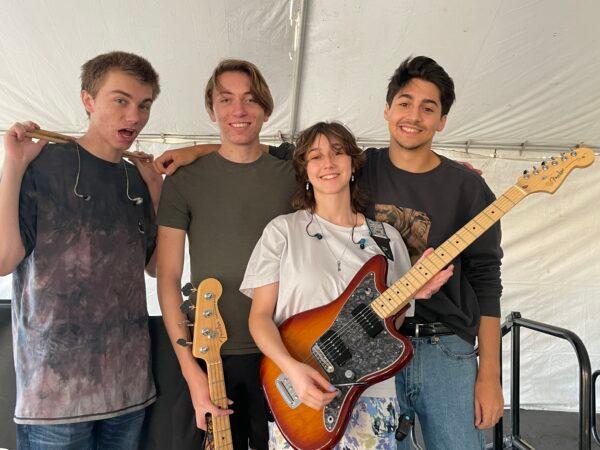 Local band Stereosity performs at Laguna Niguel's first Sea Country Festival in Laguna Niguel, Calif., on Aug. 26, 2022. (Carol Cassis/The Epoch Times)