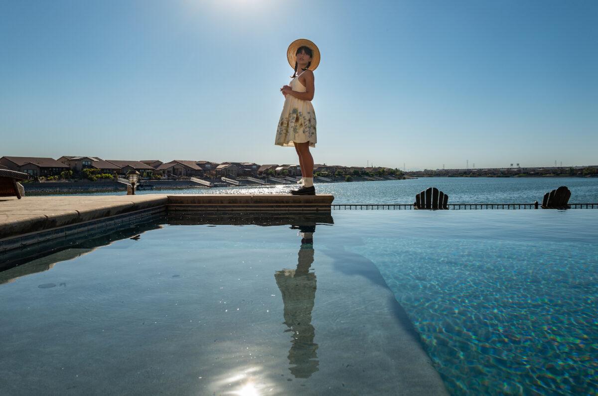 Chloe Cole stands near her home in Northern California on Aug. 26, 2022. (John Fredricks/The Epoch Times)