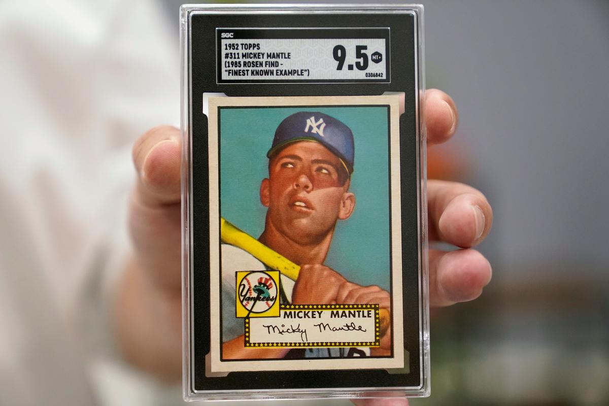 Mickey Mantle Baseball Card Sold for Record $12.6 Million