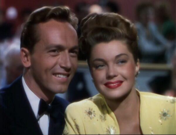Johnny Johnston as ex-G.I. Dick Johnson and Esther Williams as Nora Cambaretti in "This Time for Keeps." (MGM)