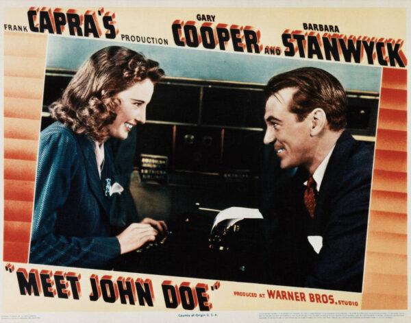 Promotional ad for "Meet John Doe." (Warner Bros.)