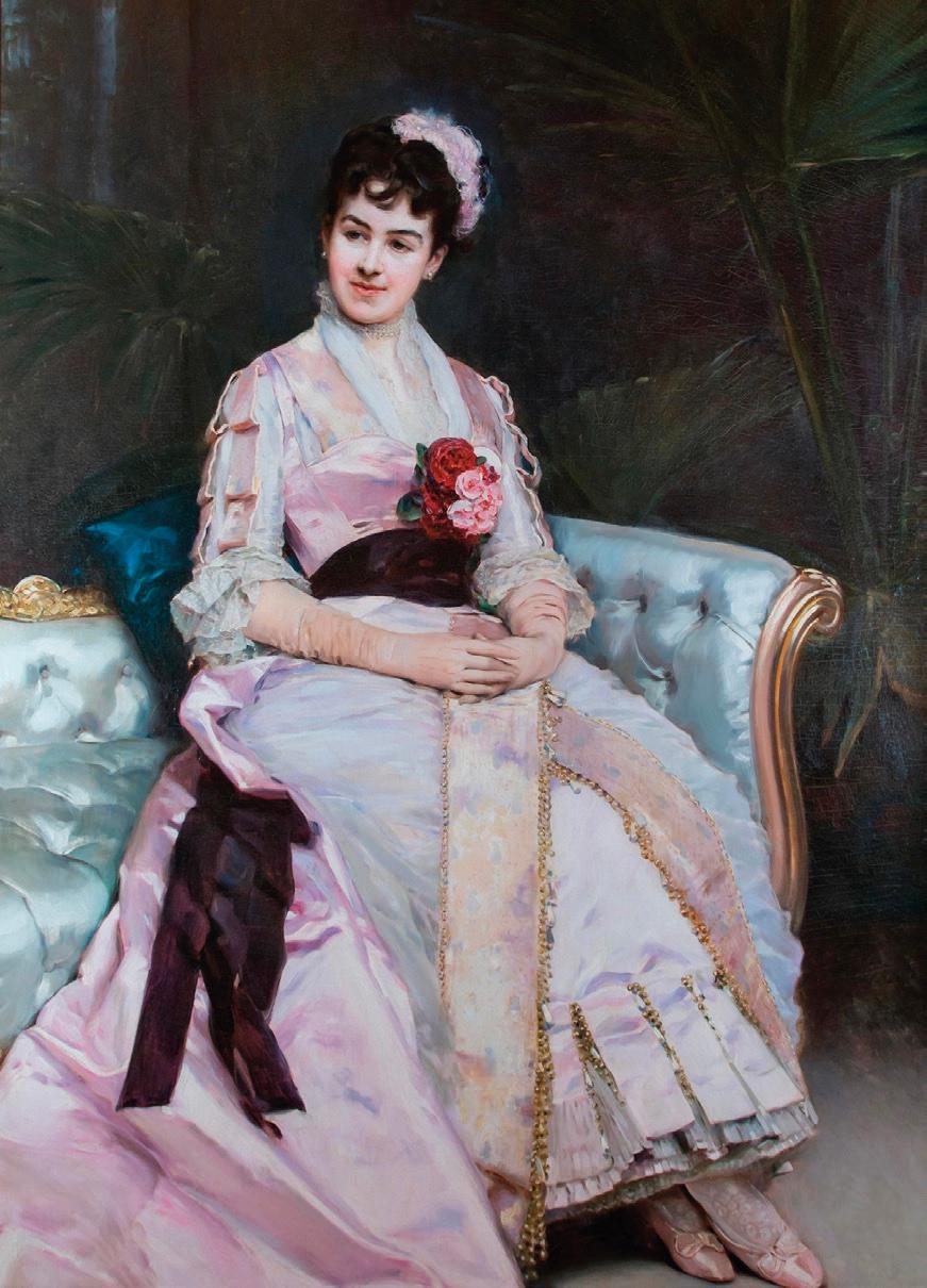 Portrait of Mrs. Cornelius Vanderbilt II by Raimundo de Madrazo y Garreta, 1880. (Public Domain)