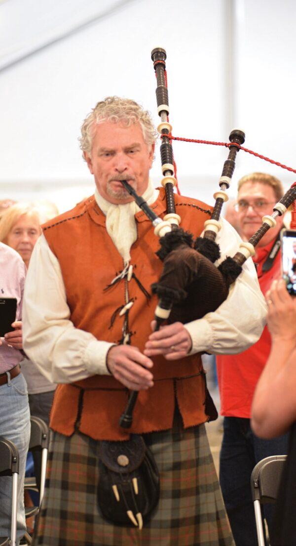 A bagpipe performance at the Bear on the Square Mountain Festival. (Courtesy of DISCOVER DAHLONEGA)