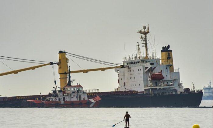 Cargo Ship Beached After Collision in Bay of Gibraltar