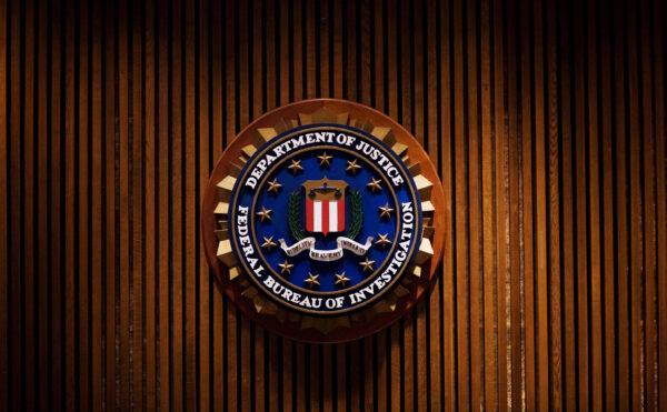 A crest of the Federal Bureau of Investigation inside the J. Edgar Hoover FBI Building in Washington on Aug. 3, 2007. (Mandel Ngan/AFP via Getty Images)
