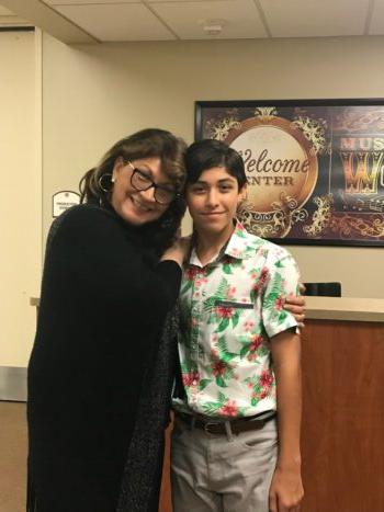 Grammy Award-Winning artist Millie Puente has been coaching Colt Jaxon for the better part of the past five years. She predicts he's gifted enough to make it "big" in the music industry. (Courtesy of Millie Puente)