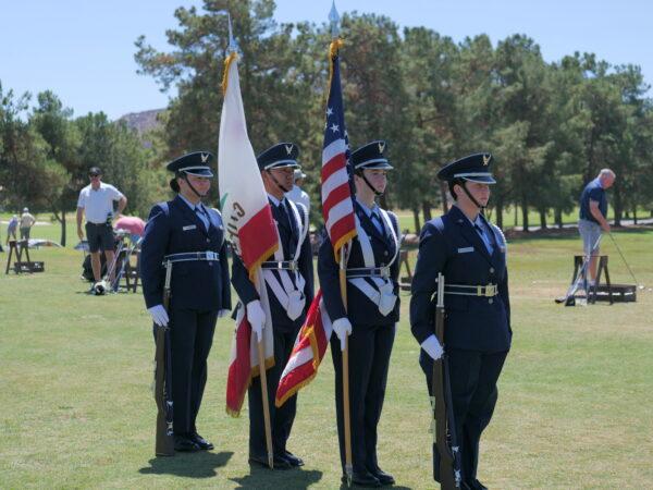 Folds of Honor, a golf club renowned for helping spouses and children of America's fallen and disabled service members, holds fundraising tournament in Temecula, Calif., on Aug. 27, 2022. (Nhat Hoang/The Epoch Times)