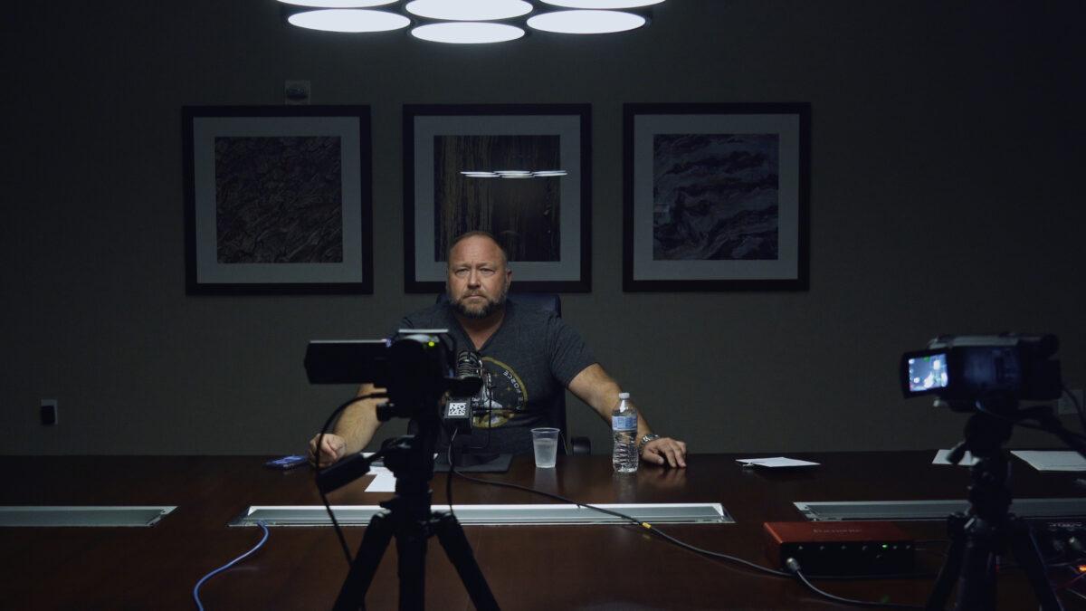 A still from the film "Alex's War" about Alex Jones. (Courtesy of Alex's War)