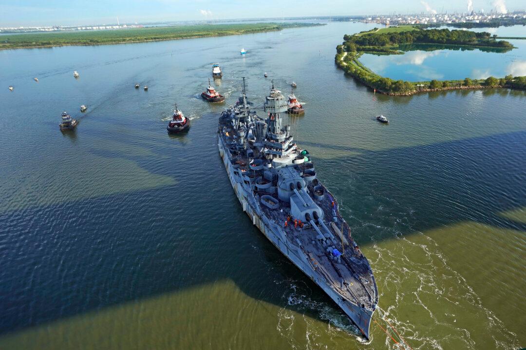Leaky Battleship in Texas Completes Trip for $35 Million Repairs