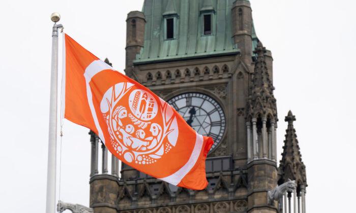 Canada Residential School Survivors’ Flag on Parliament Hill