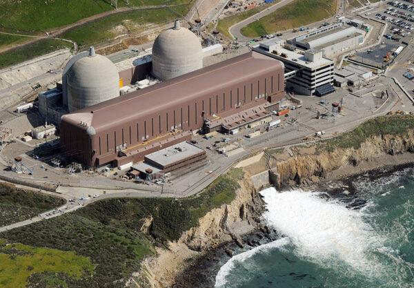 Aerial view of the Diablo Canyon Nuclear Power Plant which sits on the edge of the Pacific Ocean at Avila Beach in San Luis Obispo County, Calif., on March 17, 2011. (Mark Ralston/AFP via Getty Images)