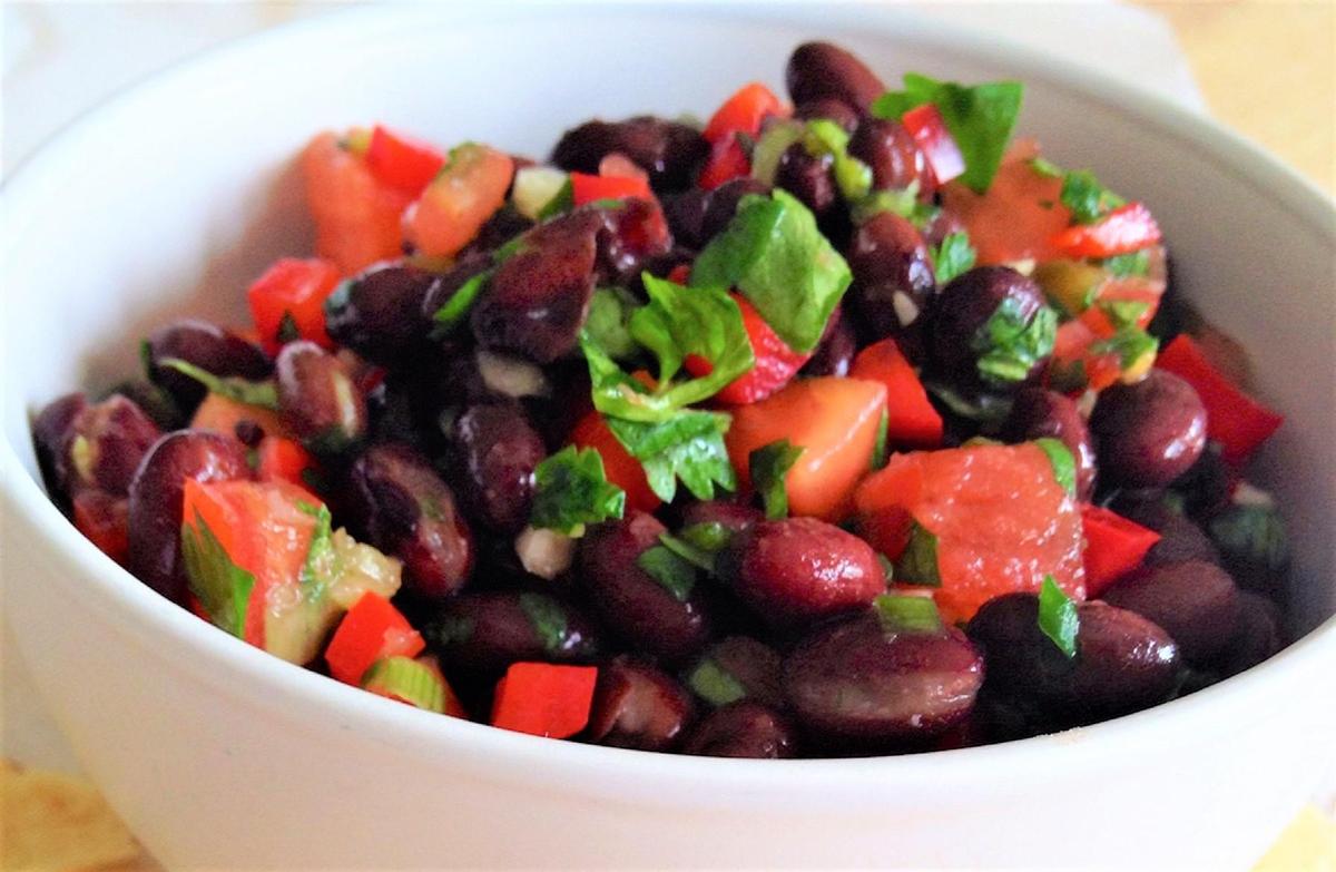 Fresh Salsa with Tomatoes and Black Beans