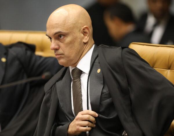 Brazilian Supreme Court judge Alexandre de Moraes is pictured during a session to rule on whether former president Luiz Inácio Lula da Silva should start a 12-year prison sentence for corruption, potentially upending the presidential election, at the Supreme Court in Brasilia, Brazil, on April 4, 2018. (Victoria Silva/AFP via Getty Images)