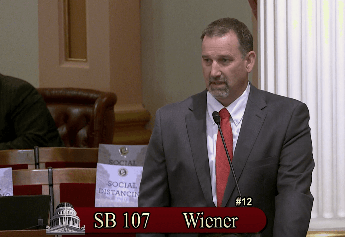 State Sen. Brian Dahle speaks in front of the California State Senate on Aug. 31, 2022. (Screenshot via California State Senate)