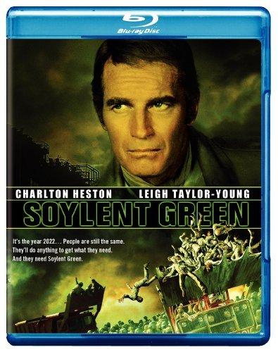 Cover of blue-ray disk for "Soylent Green," a dystopian thriller starring Charlton Heston about a mysterious food called soylent green. (Metro-Goldwyn-Mayer)