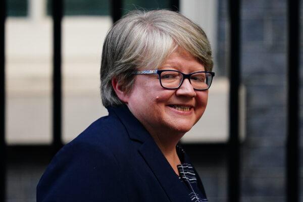 Deputy Prime Minister and Health Secretary Therese Coffey leaving 10 Downing Street, London, on Sept. 7, 2022. (Victoria Jones/PA Media)