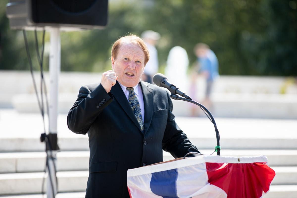 Thomas Glessner, the founder and president of the National Institute of Family and Life Advocates, speaks before the Supreme Court. (Courtesy of the National Institute of Family and Life Advocates)