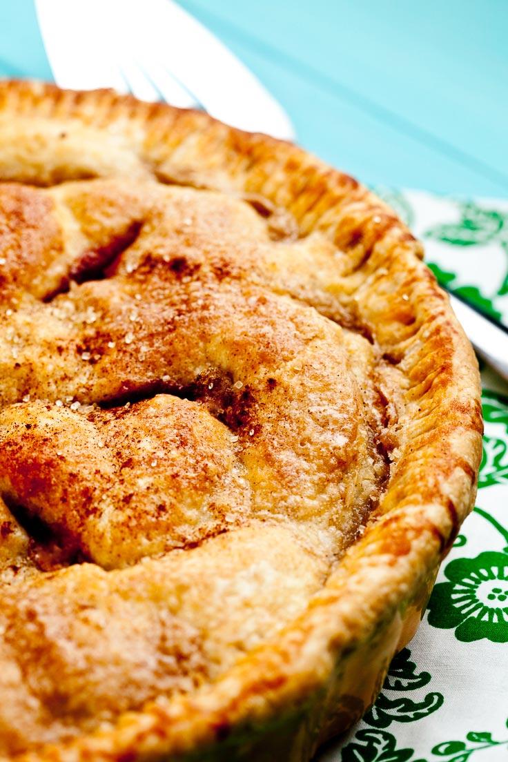 This apple pie can be prepared the night before, so it has time to cool and set perfectly. (Courtesy of Amy Dong)