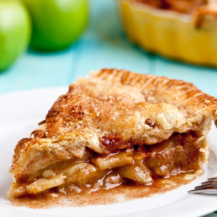 Apple pie is fabulous on its own or lightly warmed up with a scoop of vanilla ice cream. (Courtesy of Amy Dong)