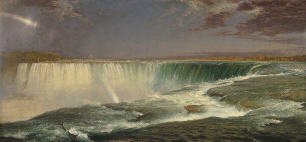 “Niagara," also known as “Niagara Falls From the Canadian Side,” 1857, by Frederic Edwin Church. Oil on canvas; 40 inches by 90 1/2 inches. Corcoran Collection. National Gallery of Art, in Washington, D.C. (Public Domain)