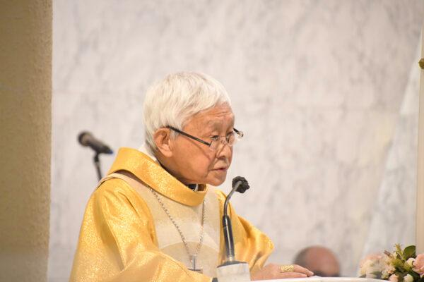 Cardinal Joseph Zen, Bishop Emeritus of the Catholic Diocese of Hong Kong. (Big Mack/The Epoch Times)