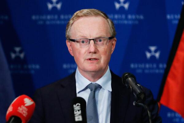 Governor of the Reserve Bank of Australia Philip Lowe makes a speech in Sydney, Australia, on March 19, 2020. (Brendon Thorne/Getty Images)