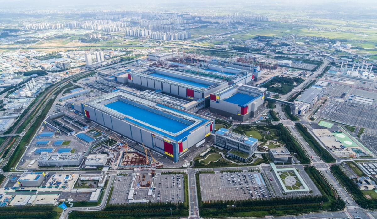 Samsung's chip production plant in Pyeongtaek, South Korea, on Sept. 7, 2022. (Samsung Electronics/Handout via Reuters)
