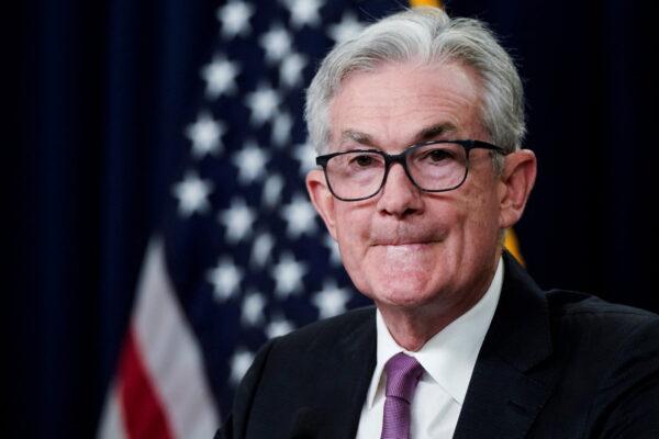 Federal Reserve Board Chairman Jerome Powell attends a news conference following a two-day meeting of the Federal Open Market Committee in Washington, on July 27, 2022. (Elizabeth Frantz/Reuters)